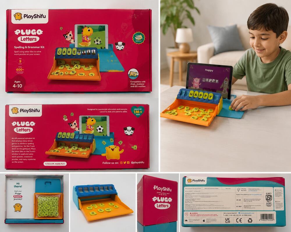 PlayShifu Plugo Letters Spelling & Grammar Kit – Ages 4–10
